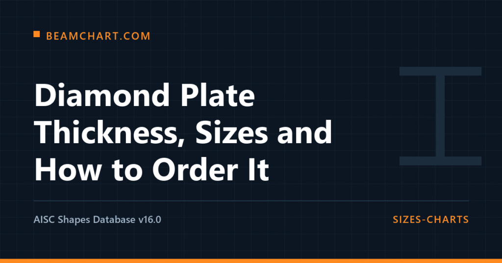 Diamond Plate Thickness, Sizes and How to Order It