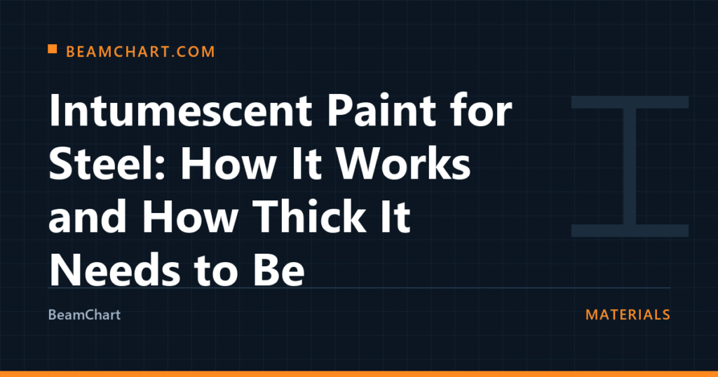 Intumescent Paint for Steel: How It Works and How Thick It Needs to Be